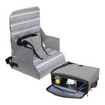 Dreambaby Grab N Go Travel Booster Seat - Portable Toddler High Chair for Dining (6M-5Y) with Storage & Shoulder Strap