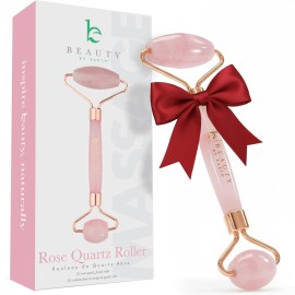 Rose Quartz Face Roller - Relaxation Gifts for Women, Stocking Stuffers for Teenage Girls & Her, Massager Skin Care Tools for Fine Lines and Wrinkles, Beauty Gift Ideas, Self Care Facial Tool