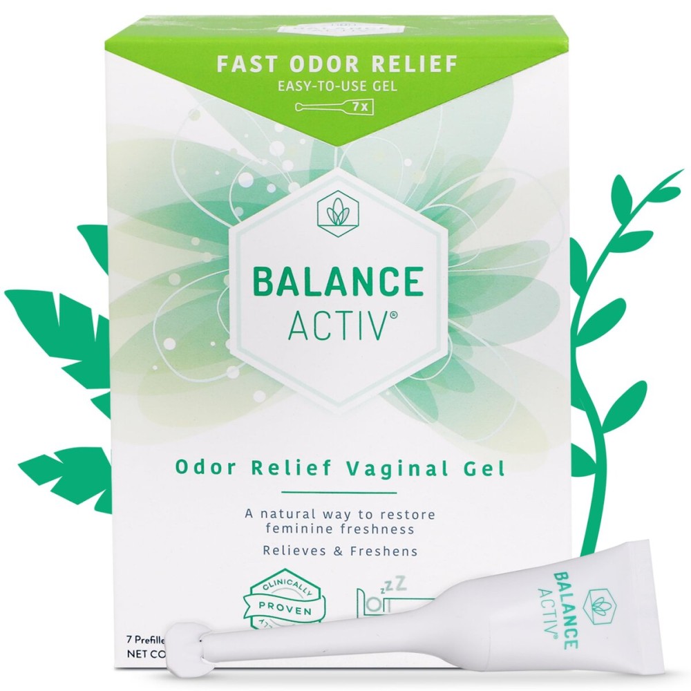 Balance Activ Odor Relief pH Balanced Vaginal Gel for Women, Works Naturally to Rapidly Relieve Unpleasant Odor & Restore Feminine Freshness