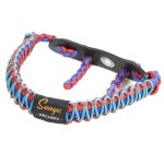 SUNYA Archery Bow Wrist Sling, 550 Paracord Strap Comfortable on Hand.100% Full Grain Leather Yoke, Multiple Camo Colors.Fit Compound Bow Stabilizer & Recurve. (Martini)