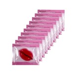 Adofect 30 Pieces Peach Moisturizing Collagen Lip Masks Crystal Lip Care Gel Pads Patches, Mouth & Lips Age Defying Masques - Great for Anti-Chapped, Anti-Wrinkle, Plump Your Lips, Rose Red