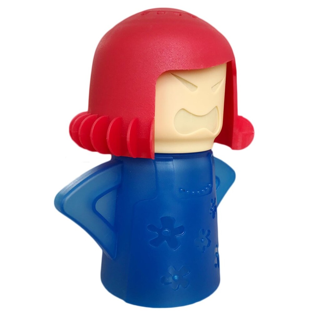 Microwave Cleaner Microwave Oven Cleaner High Temperature Steam Cleaning Equipment Tool Fridge Deodorized Easily Crud Steam Cleans Add Vinegar and Water Angry Mama (Blue)