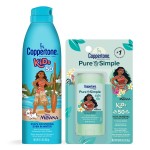 Coppertone Kids Sunscreen Spray SPF 50 (5 Oz Can) + Coppertone Pure and Simple Kids Mineral Sunscreen Stick SPF 50 (0.49 Oz Stick), Water Resistant, Free From Oxybenzone, Octinoxate, PABA and Dyes