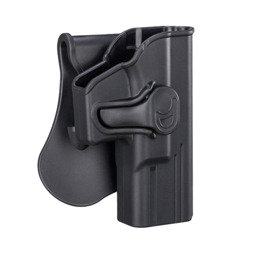 Bedone G19 Holster fits Glock 19 19X 23 44 45 Gen 1 2 3 4, Outside Waistband OWB Paddle Tactical Gun Holster, Adjustable Cant & Fast Release - Right Handed