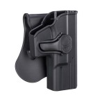 Bedone G19 Holster fits Glock 19 19X 23 44 45 Gen 1 2 3 4, Outside Waistband OWB Paddle Tactical Gun Holster, Adjustable Cant & Fast Release - Right Handed