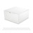 PACKQUEEN 30 Gift Boxes 8x8x4 Inches with Lids - Bridesmaid Proposal Boxes, Bulk for Light Weight Gifts, Crafting (Glossy White, Grain Texture)