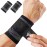 HiRui Wrist Brace Wrist Wraps Compression Wrist Strap, Wrist Support for Work Fitness Weightlifting Sprains Tendonitis, Carpal Tunnel Arthritis, Pain Relief, Adjustable Wristbands 2 PACK (Black, XL)