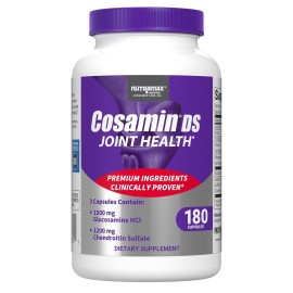 Nutramax Laboratories Cosamin DS Joint Health Supplement with Glucosamine & Chondroitin for Adult Men & Women, Joint Supplement, 180 Capsules