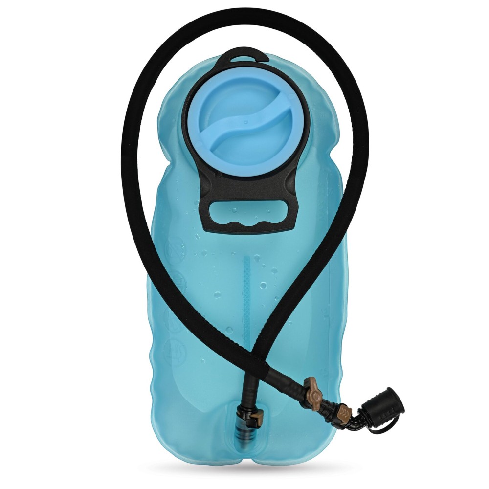 MARCHWAY 2L/2.5L/3L TPU Hydration Bladder, Ultra Durable Water Reservoir Bag with Insulated Tube for Hydration Pack for Cycling, Hiking, Running, Climbing, Biking (2.5L Blue 85oz)