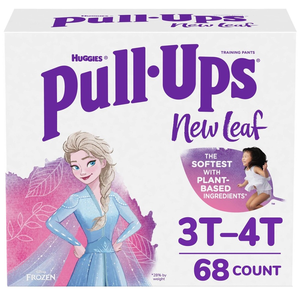Pull-Ups New Leaf Girls\' Disney Frozen Potty Training Pants, 3T-4T (32-40 lbs), 68 Ct