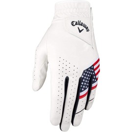 Callaway Golf Men\'s Weather Spann Golf Glove (USA, Single, Large, Prior Gen Model , Standard, Worn on Left Hand)