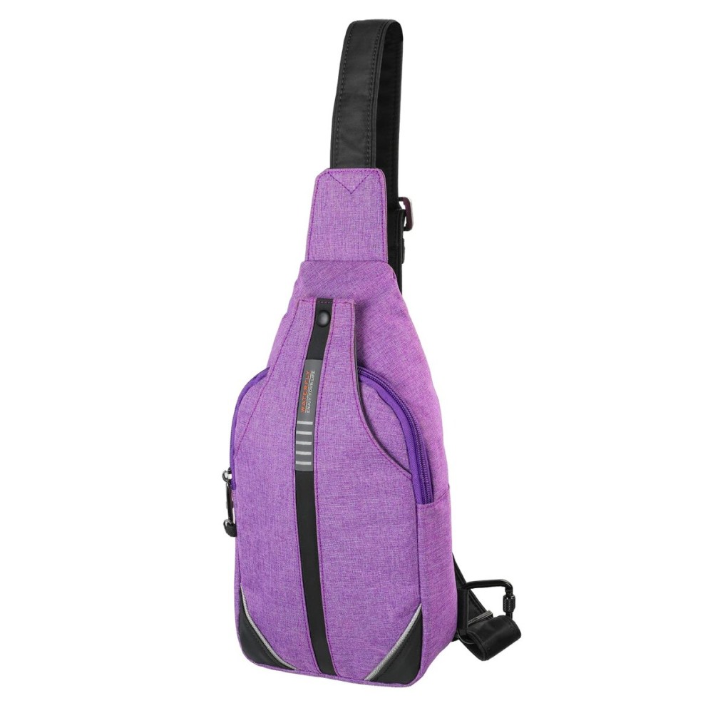 WATERFLY Tiny Crossbody Sling Backpack Anti Theft Backpack for Traveling Chest Shoulder Bag (Purple)