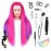 headdoll Training Head 26-28 Inch Mannequin Head Hair Styling Manikin Cosmetology Doll Head Hairdressing for Styling Dye Cutting Braiding Practice Head Synthetic Fiber Hair and Free Table Clamp Stand