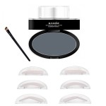 Moakxer Eyebrow Powder,Waterproof Eyebrow Stamp Powder Seal Perfect Nature Eye Brow Powder Tinting Coloring Kit Delicate Shape (101 Dark Gray)