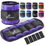 Sportneer Adjustable Ankle Wrist Weights for Men Women Kids, Adjustable Leg & Cuff Weight Straps for Fitness, Walking, Running, Aerobics, Yoga, Gym, Workout | 0.5-2 lbs Each Ankle, 1 Pair 1-4 lbs