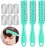 Maitys 3 Pcs Haircut Razor Comb Hair Cutting Comb with 12 Replacement Blades Double Edge Shaper for Salon & Home Styling Split Ends Trimmer Styler for Thick and Thin Hair(Green)