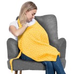 San Francisco Baby Nursing Cover, Breathable 360 Nursing Cover Up, Privacy Breastfeeding Blanket - Luxury Yellow