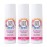 Good for You Girls Aluminum-Free, Natural Deodorant for Kids, Pre teens, Teens, Safe & Effective Odor Control, Clear Roll-On, Natural Fragrance, Vegan, Made in USA | Soft Powder, 3 oz (Pack of 3)