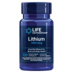 Life Extension Lithium, 1000 mcg - Lithium Orotate - Helps Maintain Cognitive Function & Memory - Low-Dose Formula - Non-GMO, Gluten-Free, Vegetarian - 100 Capsules