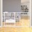 HOOEN Extra Wide Baby Gate for Stairs Doorways Hallways Tension Baby Gate Walk Through Child Gates for Kids or Pets Indoor Safety Gates 57.5-62 Inch