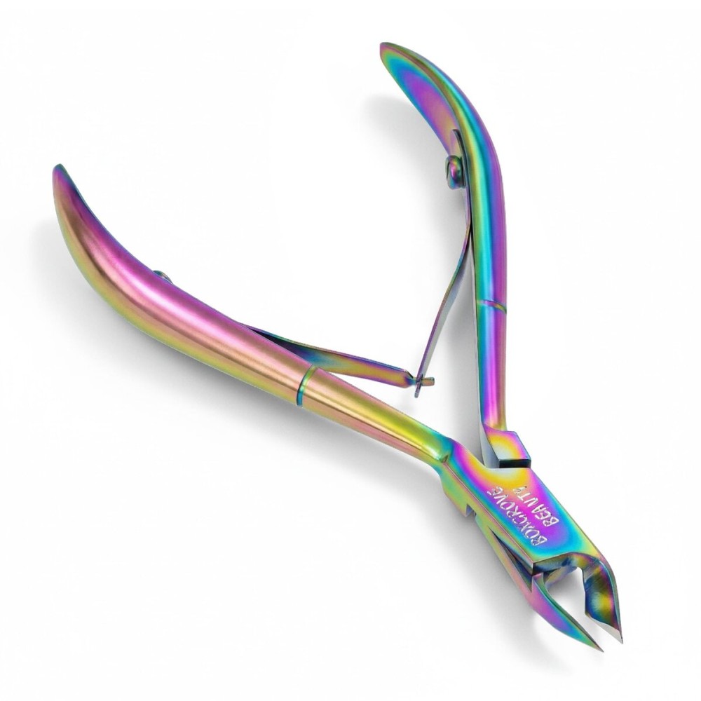 Professional Cuticle Cutter Stainless Steel Cuticle Nippers with Sharp Blades and Double Spring Cuticle Clippers - Nail Cuticle Trimmer Tool for Manicure & Pedicure Beauty at Home/Spa/Saloon