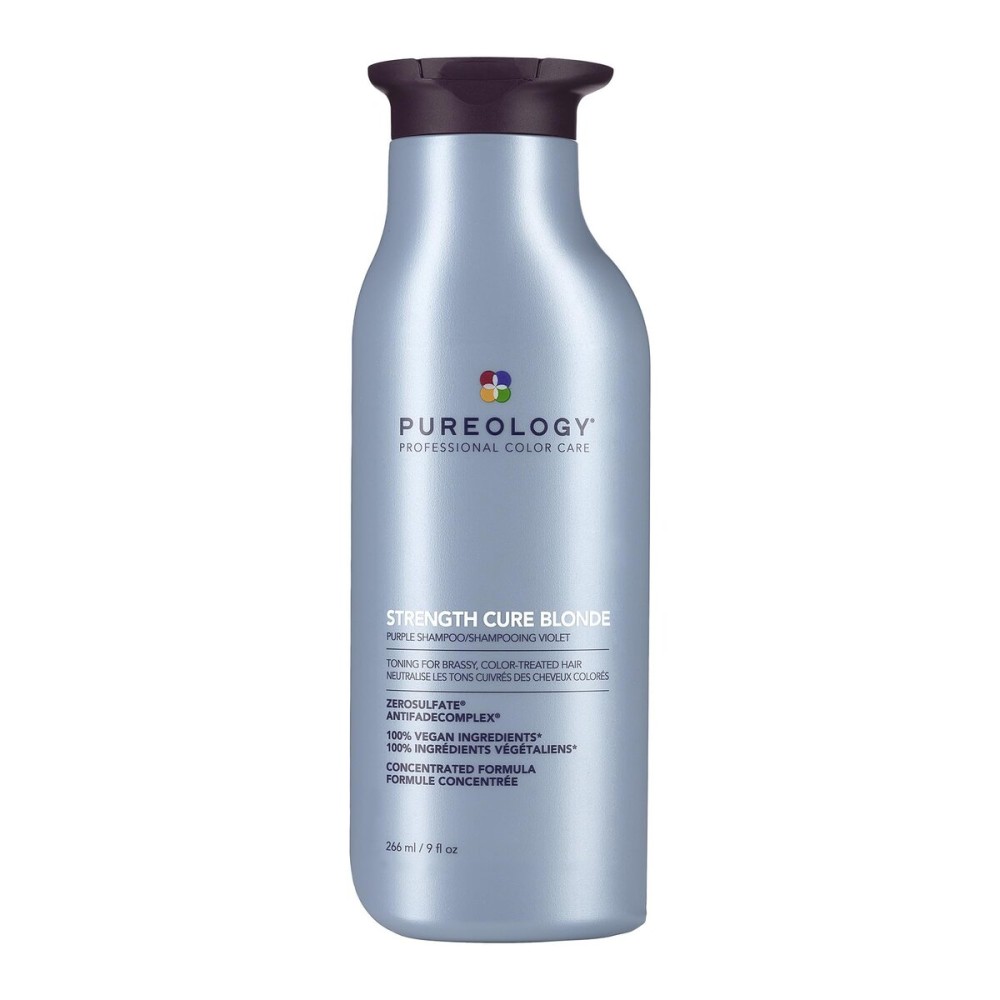 Pureology Strength Cure Blonde Purple Shampoo for Blonde & Lightened Color-Treated Hair, 9 Fl Oz
