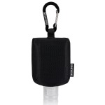 2nd Childhood Travel Hand Sanitizer Keychain - Small Refillable 2 oz Bottle with Clip-On Holder - Portable Sanitizer Case for Purse, Backpack, Gym Bag