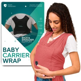 Koala Babycare Baby Carrier Wrap, Easy to Wear As a T-Shirt - Original Baby Carrier Newborn to Toddler - Sling One Size Fits All - Baby Wraps Carrier Up to 22lbs