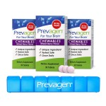 Prevagen Regular Strength Mixed Berry Chewables - 90 Tablets (3 Month Supply) | Formulated for Your Brain | 10mg of Apoaequorin Plus Vitamin D3 with 7-Day Pill Minder