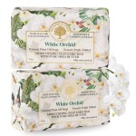 Wavertree & London White Orchid Scented Natural Soap (2 Bars), 7oz Moisturizing French Triple Milled Soap Bars enriched with shea butter - Pure Plant Based Bath & Body Bars for All Skin Types