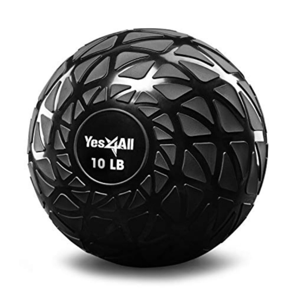Yes4All Slam Balls, 10-40lb Medicine Ball Weight, Durable PVC Sand Filled Workout Dynamic Medicine Ball for Core Strengthen