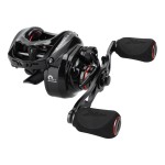 KastKing Spartacus II Baitcasting Fishing Reel, 6oz Ultralight, Super Smooth with 17.6 LB Carbon Fiber Drag, 7.2:1 Gear Ratio, 39mm Palm Perfect Lower Profile Design,Black Rhino,Left Handed