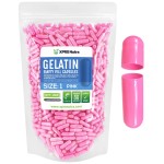 XPRS Nutra Size 1 Empty Capsules - 1000 Count Empty Gelatin Capsules - Pill DIY Capsule Filling - Pure Bovine Pill Gel Caps for Do-It-Yourself Supplements (Pink)