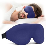NEWVANGA Sleep Mask for Back and Side Sleeper, Block Out Light, Luxury Sleeping Eye Mask of 3D Night Blindfold, Zero Pressure Breathable Travel Eye Cover Blue
