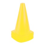 Fragraim 9 Inch Plastic Training Traffic Cones, Sport Cones, Agility Field Marker Cones for Soccer Basketball Football Drills Training, Outdoor Activity or Events - 10 Pack, Yellow
