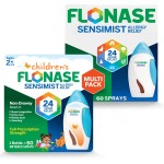 Flonase Sensimist Allergy Relief Nasal Spray for Adults and Kids - 120 Sprays Total (2 Bottles of 60 Sprays Each)