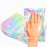 Trunple Smell Proof Bags & Resealable Foil Pouch Bag [100 PCS ] Great for Party Favor Food Storage (Holographic Color, 8 x 5.5 Inch)