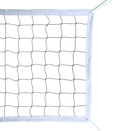 Professional Volleyball Net Outdoor with Aircraft Steel Cable, Heavy Duty VolleyballNet for Backyard, 32x3FT Portable Volleyball Nets for Pool Schoolyard Beach, Badminton/Pro VolleyballNets Set