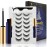 Magnetic Eyelashes with Eyeliner Kit,Magnetic Lashes with Eyeliner Set,False Eyelashes for Women with Applicator,Reusable Magnet Lash Set,Natural Look,Easy,Cruelty-Free.