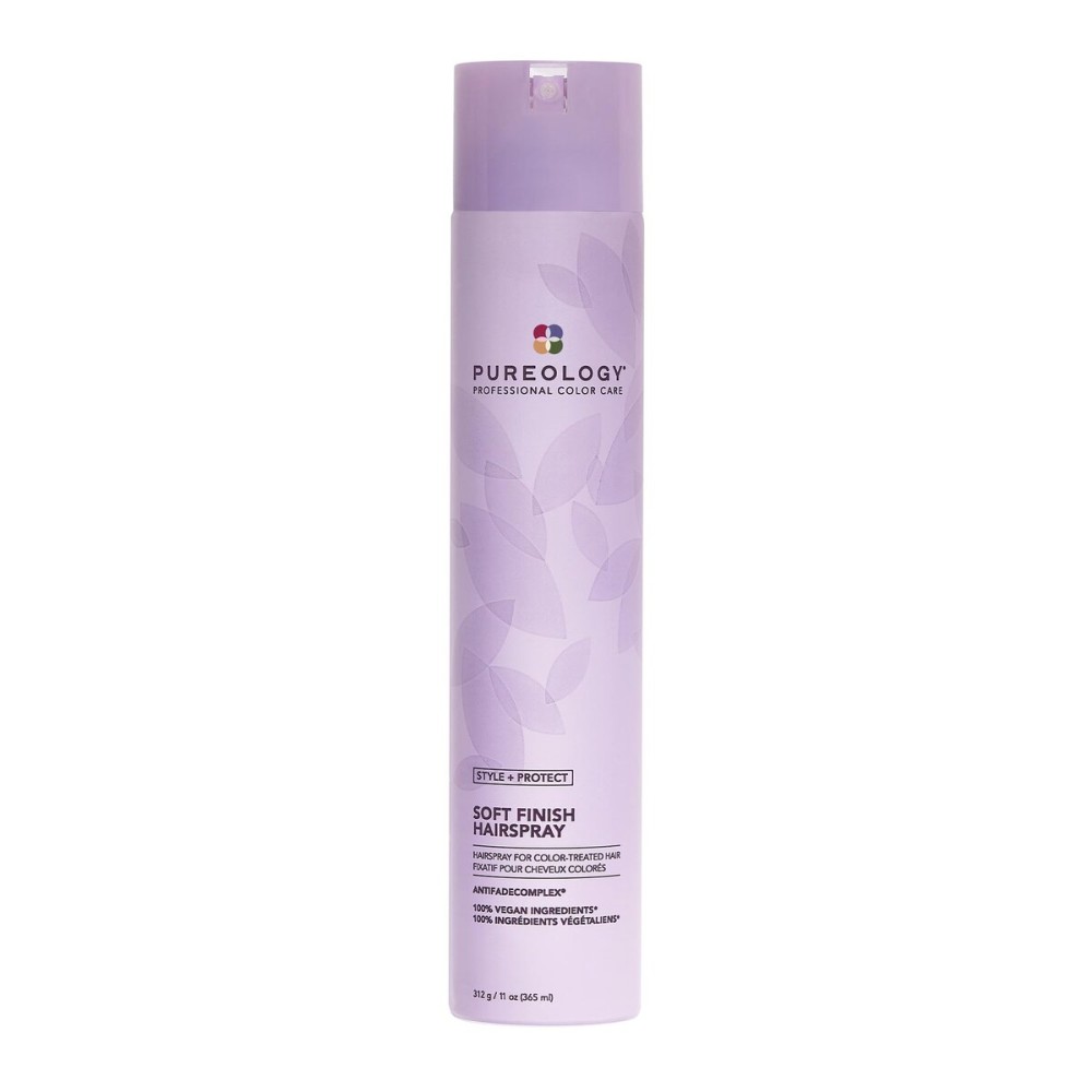 Pureology Style + Protect Soft Finish Hairspray | For Color-Treated Hair | Flexible Hold, Non-Drying Hairspray | Silicone Free | Vegan | Updated Packaging | 11 Oz.|