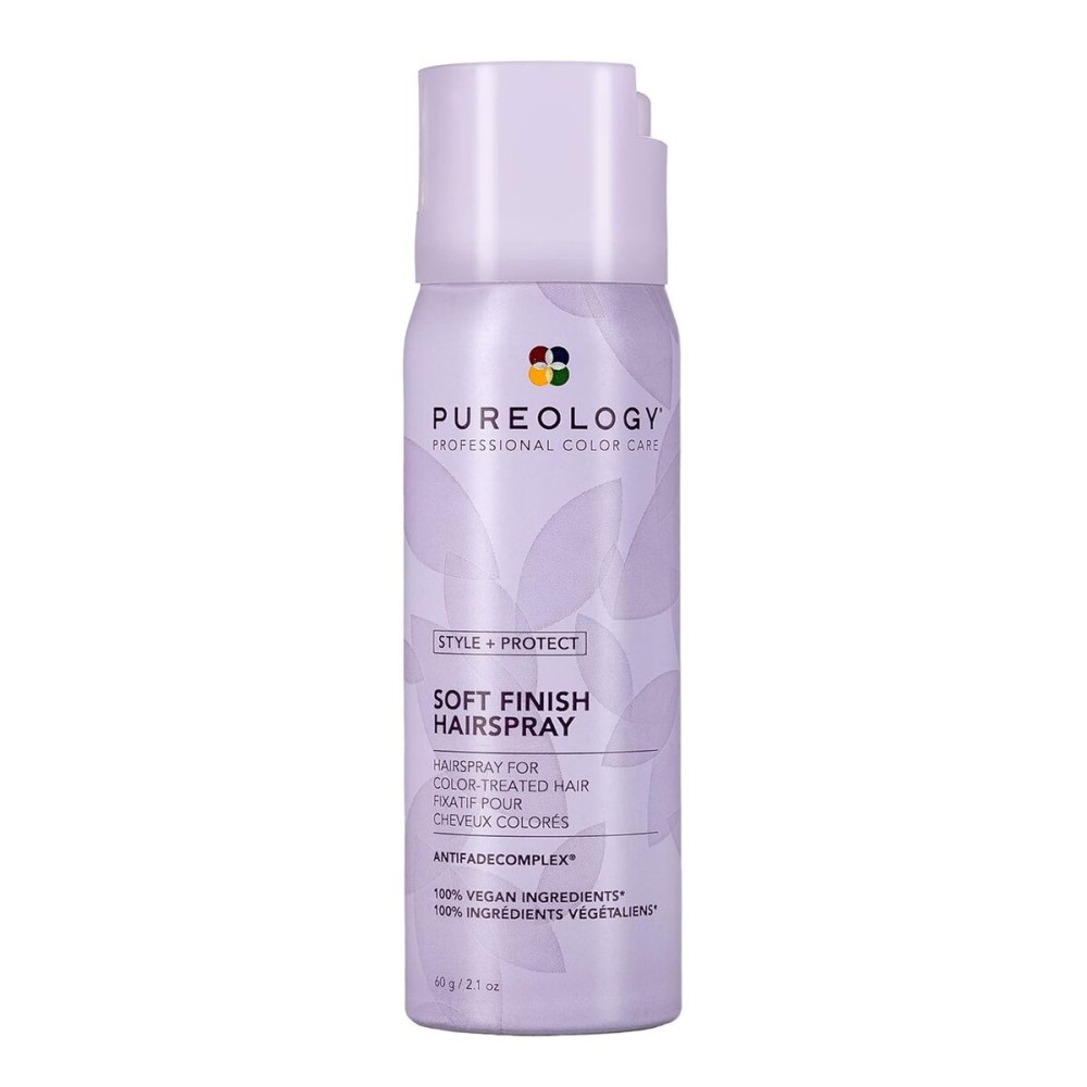 Pureology Style + Protect Soft Finish Hairspray | For Color-Treated Hair | Flexible Hold, Non-Drying Hairspray | Silicone Free | Vegan | Updated Packaging | 2.1 Oz.|