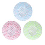 Shower Cap, 3 Pcs Waterproof Reusable Shower Caps Bath Hair Hat Stocking Stuffers for Women Men Kids