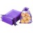 WenTao 100PCS Sheer Drawstring Organza Bags, 4 x 6 Inch Pouches Candy Jewelry Party Wedding Christmas Favor Gift Bags Purple