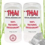 2-PACK Thai Deodorant Stones - Clinically Tested - Crafted in USA - Dermatologist Approved Natural Crystal Salt Odor Protection for Men, Women & Teens
