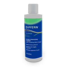 Differin Witch Hazel Toner for Face, Pore-Minimizing Skin Toner by the makers of Differin Gel, Gentle Skin Care for Acne Prone Sensitive Skin, 8 oz (Packaging May Vary)