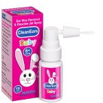 NAVEH PHARMA CleanEars Baby | Fast-Acting Ear Wax Removal Spray | Breaks Down & Dissolves Earwax in Just 1 Treatment | Clinically Proven to Be 300% More Effective | Mineral Oil, Gentle&Safe | 0.5 OZ