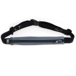 SPIbelt Running Belt for Women Men, Phone Holder for Running, Running Fanny Pack, Holder for Phone, Running Waist Pack, Adjustable Waist, [Fits All Phones]. Anthracite with Black Zipper