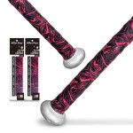 ALIEN PROS Bat Grip Tape for Baseball (2 Grips) - 1.1 mm Precut and Pro Feel Bat Tape - Replacement for Old Baseball bat Grip - Wrap Your Bat for an Epic Home Run (2 Grips, Fire)