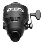 Zebco 808 Spincast Fishing Reel, Powerful All Metal Gears, Quickset Anti-Reverse and Bite Alert, Pre-spooled with 20-Pound Zebco Fishing Line, Clam Pack, Black