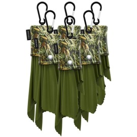 Microfiber Cloth & Glasses Wipes (6 Pack) Lens & Glasses Cleaning Cloth - Eye Glass Clean Cloths - Eyeglass Cleaning Cloth - Glass Cleaning Cloth - Camera Lenses & Gadget Delicate Screens - H-Green